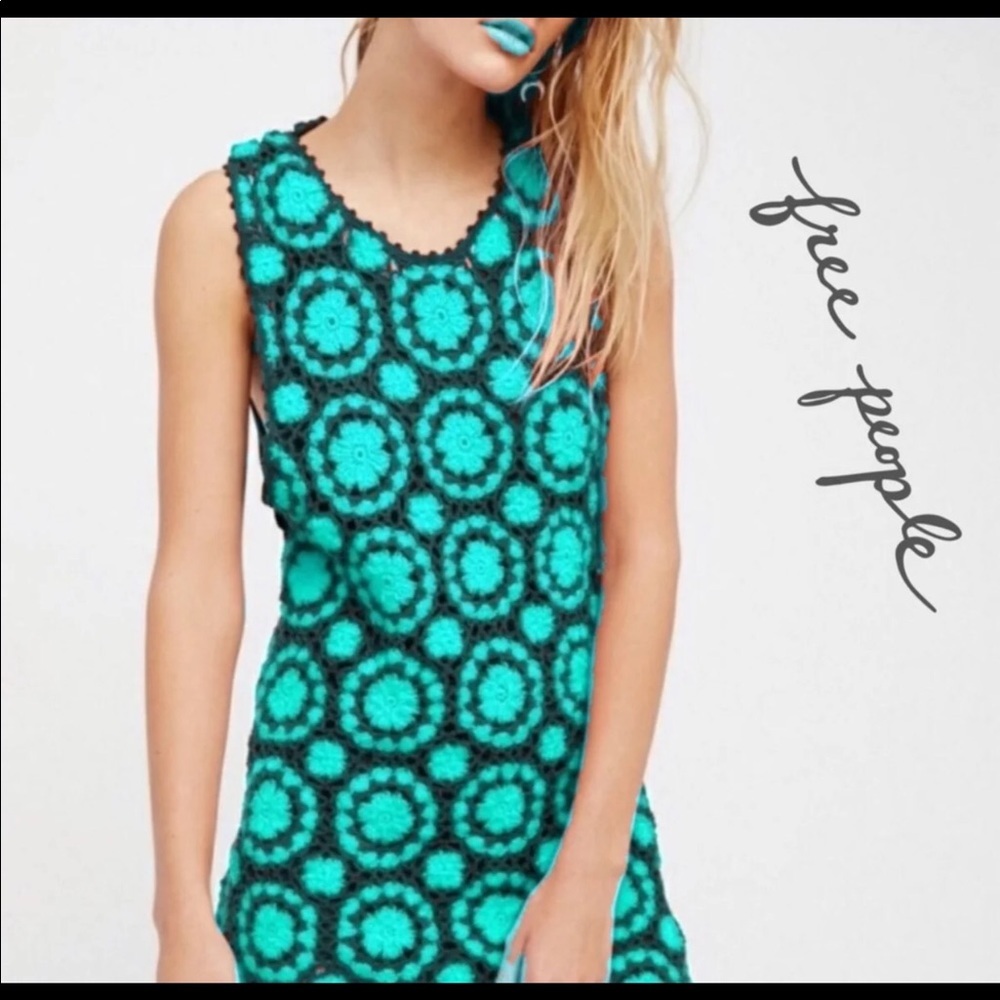 Free People Delilah Crochet Dress Size XS